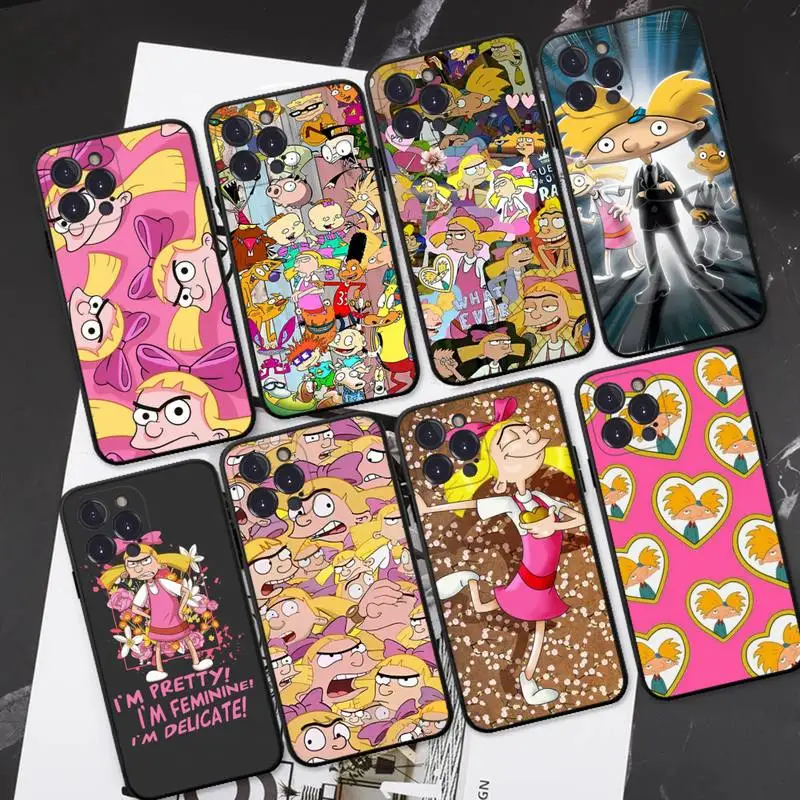 

Hey Arnolds Cartoon Phone Case For iPhone 14 11 12 13 Mini Pro XS Max Cover 6 7 8 Plus X XR SE 2020 Funda Shell