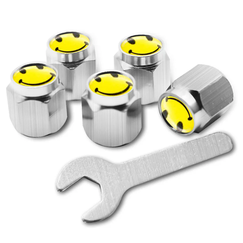 

Applicable to Beijing Fiesta ix35 Sonata 8 nameplate Rondo car tire valve cap modification universal 5 pcs