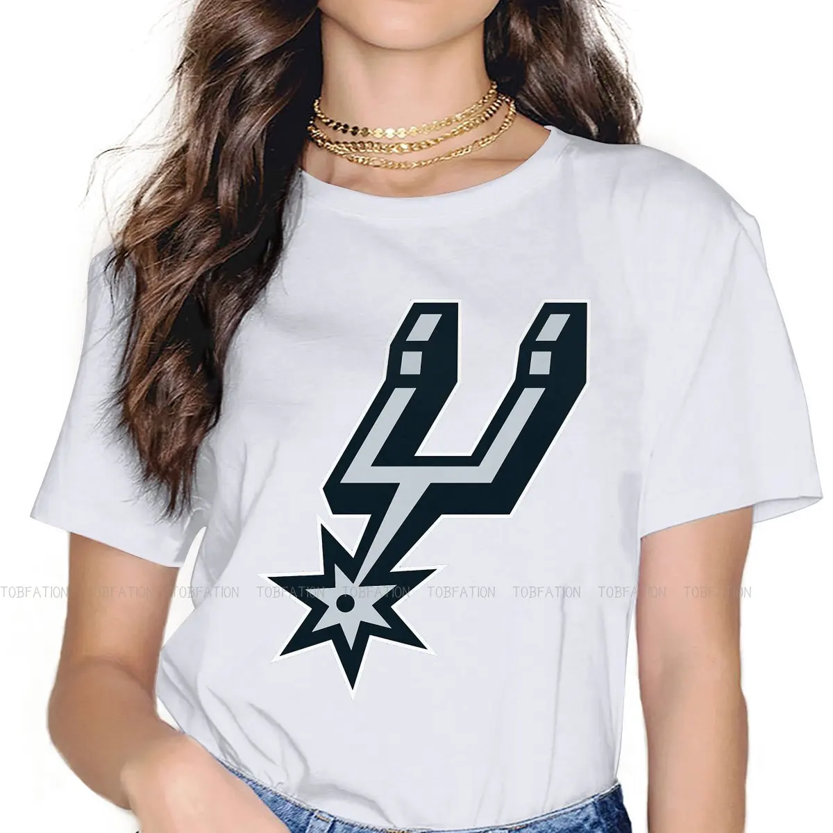 

Новейшие футболки с американским Антонио Spursssssss Action Slamdunk Sakuragi Hanamichi, женские топы в стиле Харадзюку из чистого хлопка, футболка размера 4XL