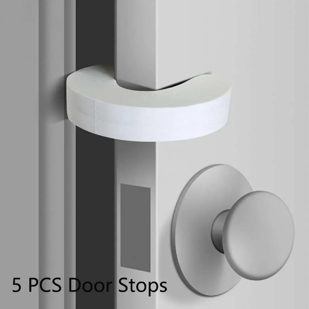 

5 PCS C Shape Children Baby Security Children Protection Kids Gate Stopper Door clamp Stopper Clip Door Stops
