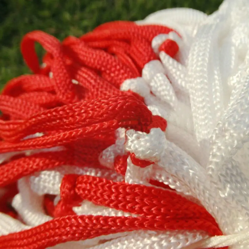 

Large Ball Pocket Bold Volleyball Football Basketball Stitching Red Bag Basketball Mesh And Net Accessories White U8b4