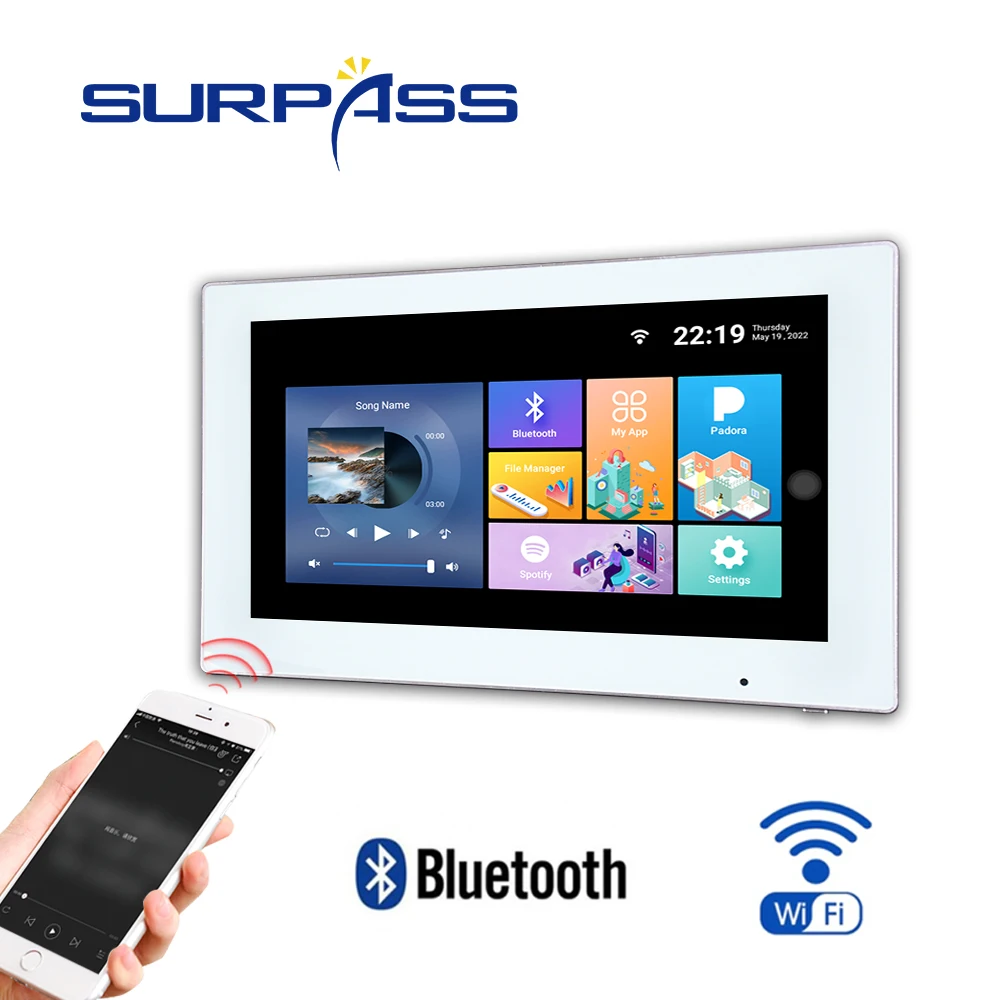 Wi-Fi сенсорный экран мультимедиа домашний кинотеатр мини-аудио bluetooth настенный
