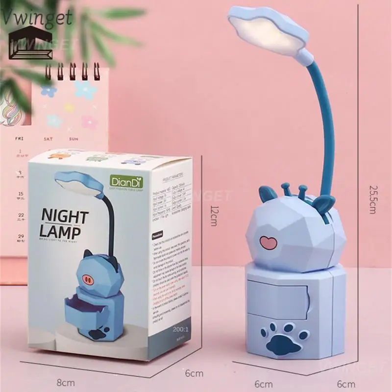 

Not Dazzling Comfortable Led Table Lamp 360 Degree Adjustable Soft Light Led Cartoon Table Lights For Kids Gift Energy-saving