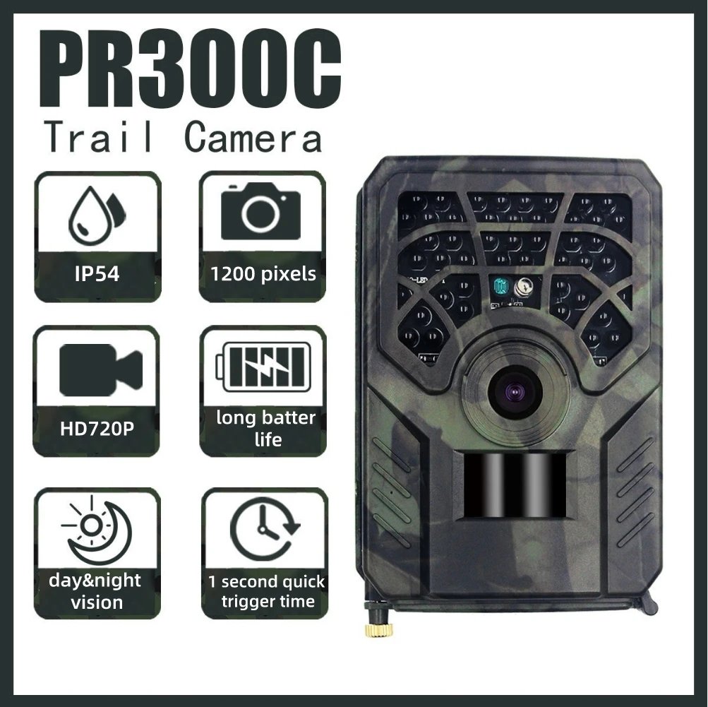 

5MP 720P Hunting Camera Night Version Photo Track Wildcamera Wild Surveillance Camping Portable Outdoor Elements