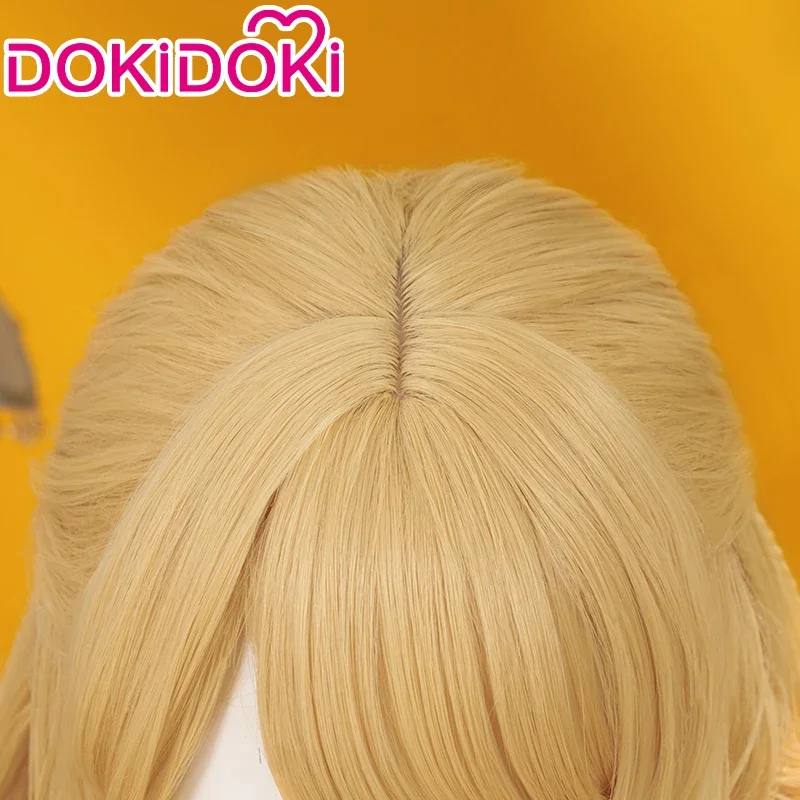 В наличии Navia Wig Game Genshin Impact DokiDoki женские светлые длинные волосы Фонтейн