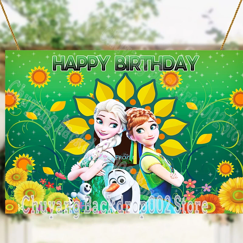 

Disney Princess Frozen Fever Anna Elsa Olaf Jasmine Aladdin Birthday Backdrop Castle Sven Baby Shower Ice Snow Castle Background