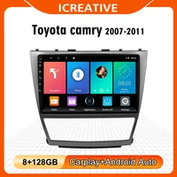 10 1 inch android navigation gps multimedia player for toyota camry 2007 2008 2009 2010 2011 4g wifi carplay android auto