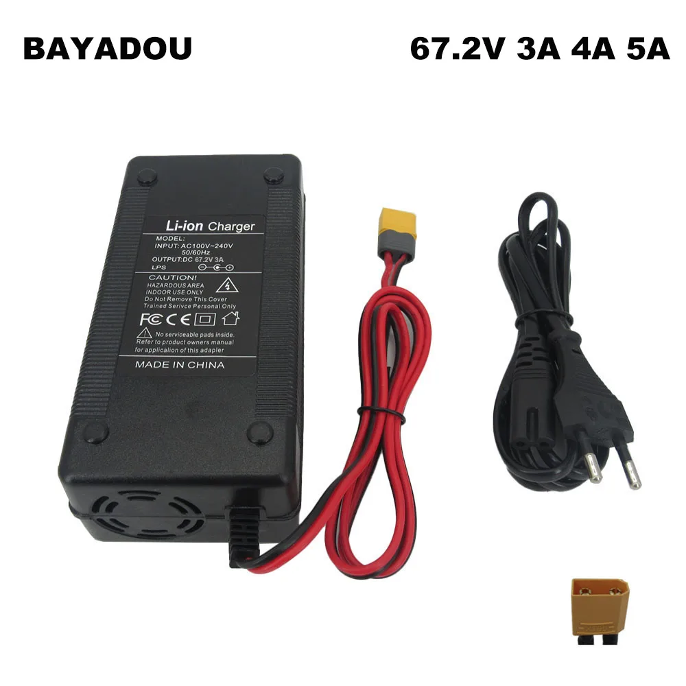67 2 В 3A 4A 5A литий-ионное зарядное устройство 16S 60 3 А литиевый аккумулятор 15 Ач 20 30