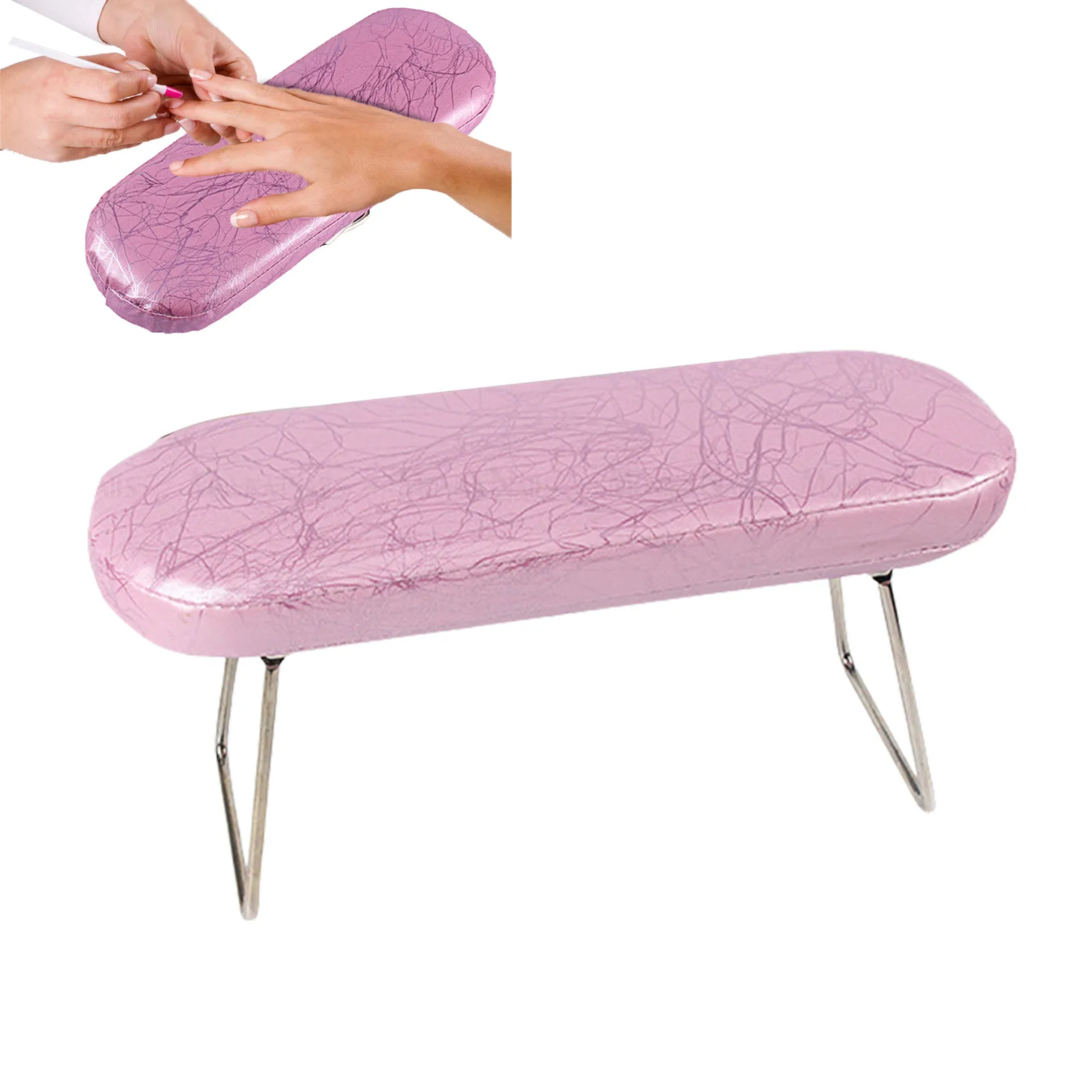 

Nail Arm Rest Leather Manicure Hand Pillow Nail Hand Rest With Bracket Comfort Hand Pads For Nail Salons Nail Technician