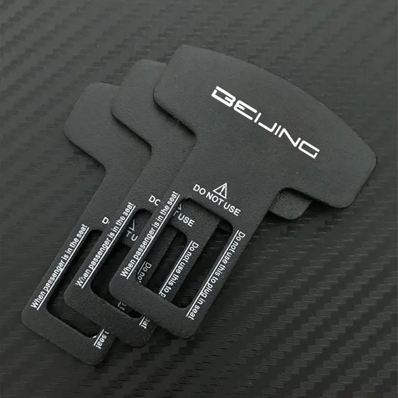 

For Beijing BJ20 EV2 5 BJ40 EC3 EC5 EU5 EX3 EX5 X7 Car Accessories Car Seat Belt Clip Extender Safety Seatbelt Lock Buckle Plug