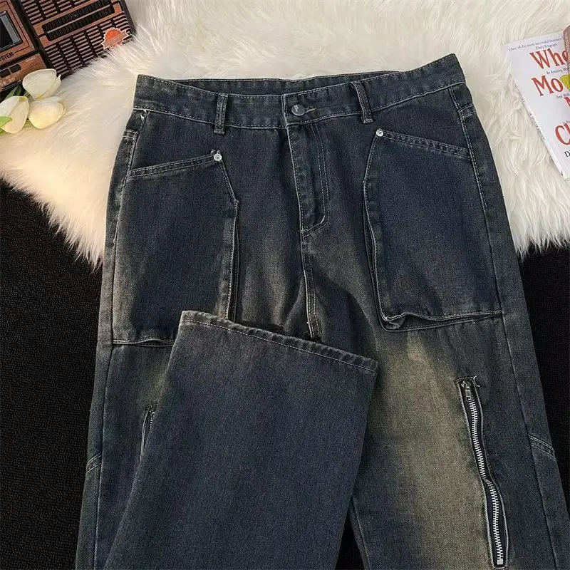 Американские мужские и женские модные персонализированные брюки с прямыми