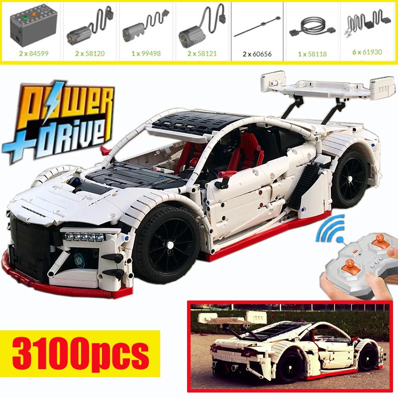 

Новый кузов MOC Acura NSX GT3 для кузова, спортивного автомобиля, Детский конструктор с функцией мощности, подходит для строительных блоков, кирпич...