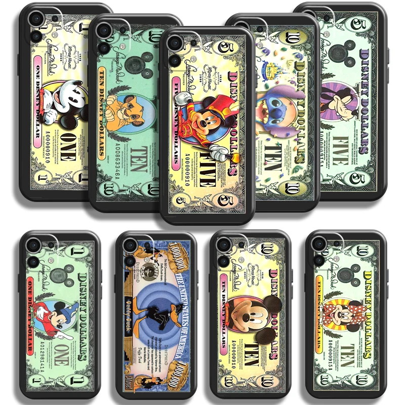 

Luxury Dollar Mickey Mouse Phone Case For Xiaomi Mi 11 11 Lite 5G Silicone Cover Soft Carcasa Funda Liquid Silicon