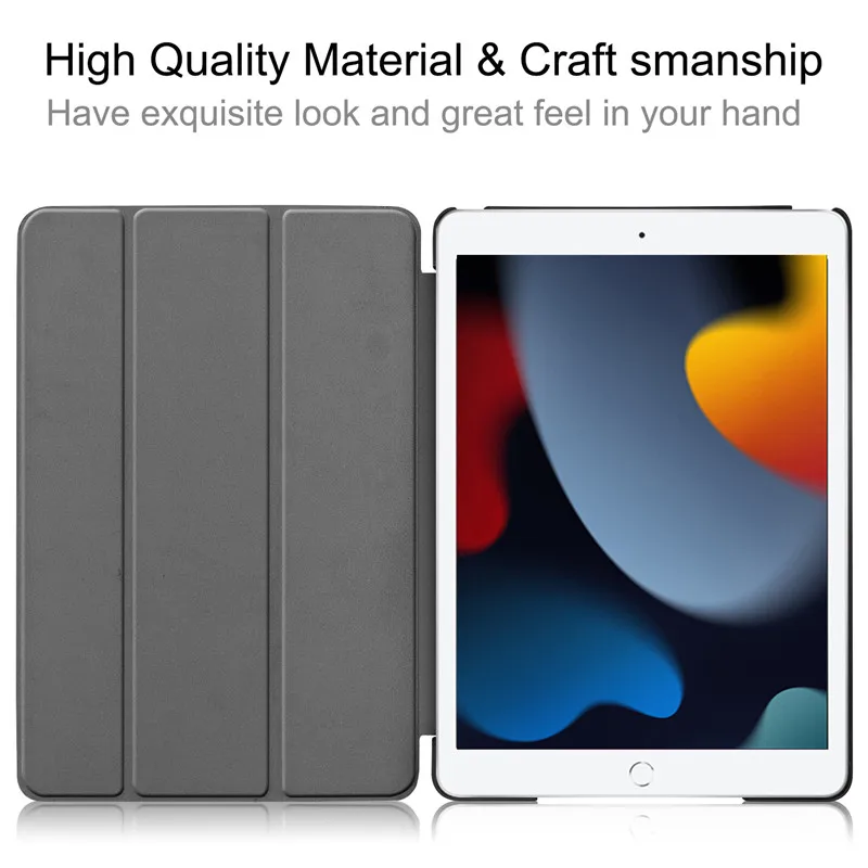 Для iPad 9 2021 Чехол для планшета 10 2-дюймовый магнитный кожаный защитный чехол 2 9-го