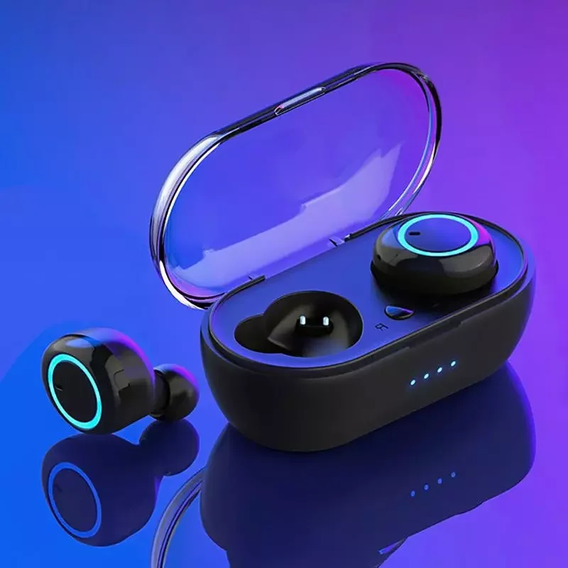 

Y50 TWS Earphone Bluetooth-compatible Wireless Stereo Gaming Headset Mini In-ear Earbuds with Charging Box for All Smart Phones