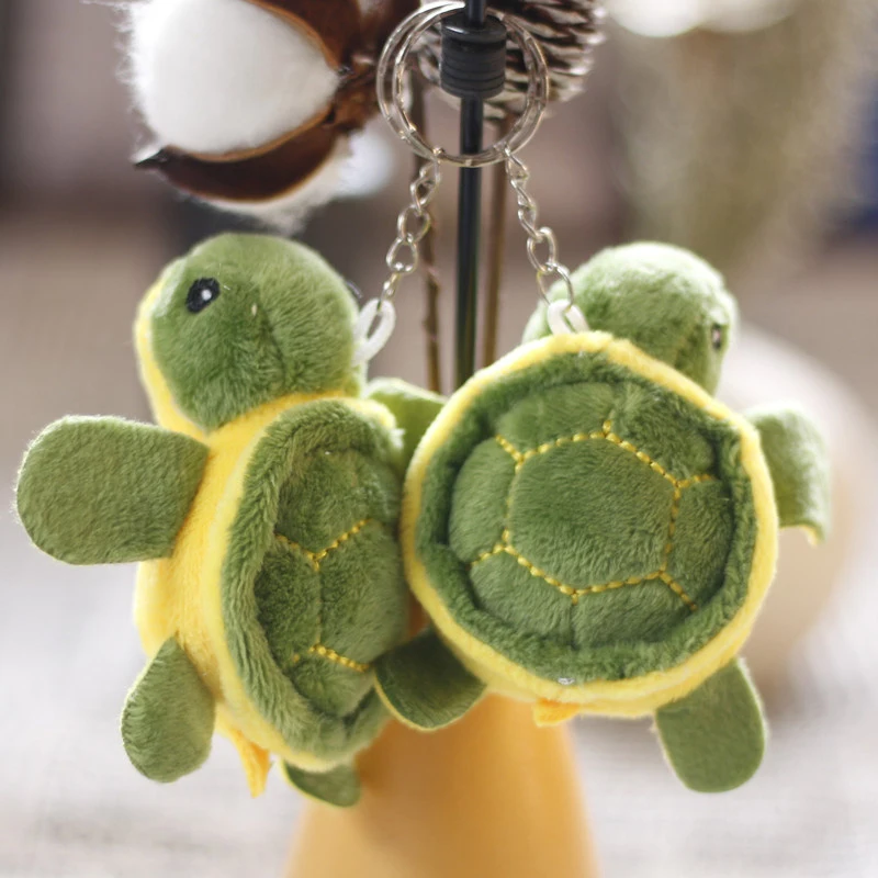 

Cute Mini Cartoon Turtle Soft Plush Toy Pendant Exquisite Turtle Key Chain Girl Bag Jewelry Schoolbag Ornament