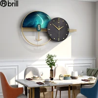 creative simple wall clock modern design nordic light wall clock silent living room fashion wall watches home decor reloj pared