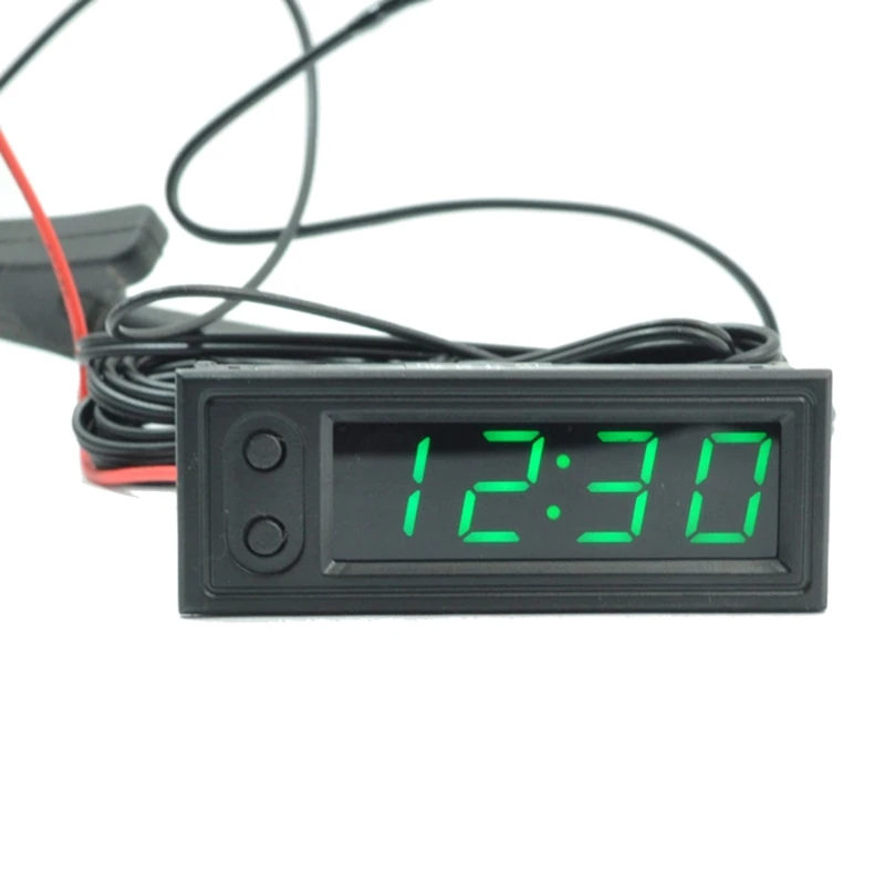 Thermometer Voltmeter Car Inside Outside Temperature Voltage