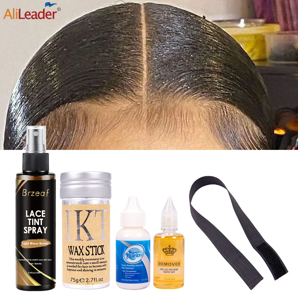 Light/medium/dark Brown Lace Tint Mousse Ultra Hold Lace Wig Glue And Remover Elastic Melt Hair Band