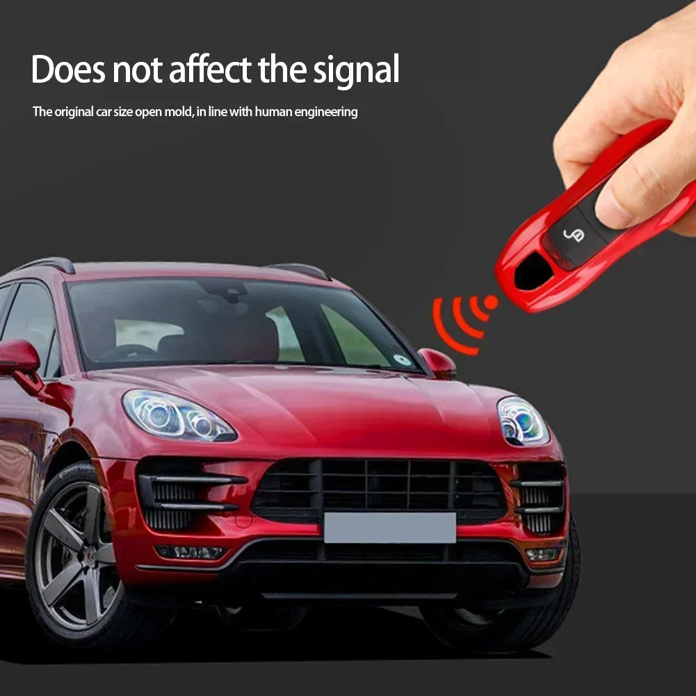 Фото Автомобильный смарт-брелок с дистанционным управлением, чехлы для Porsche Panamera Spyder Carrera Macan Boxster Cayman Cayenne 911 970 981 991 №3