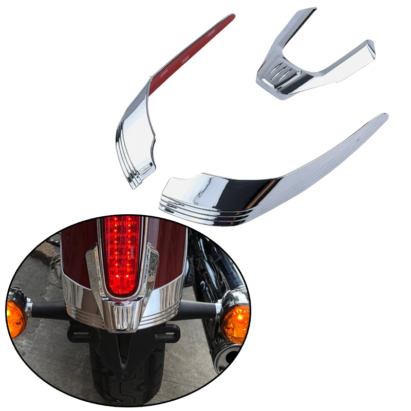 

Motorcycle Accessories Rear Fender Tip Protector Cover Fairing Decorative Sticker For Indian Scouts Bobber 2015-2023