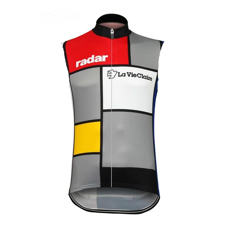 

Radar LA VIE CLAIRE TEAM RETRO CLASSIC Summer Sleeveless Cycling Vest Mtb Clothing Bicycle Maillot Ciclismo Bike Clothes