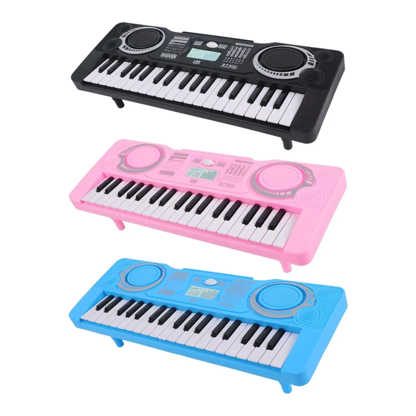 

37 Key Portable Electric Keyboard Piano Educational Musical Toy Multifunctional Practical Electronic Organ for Birthday Gift