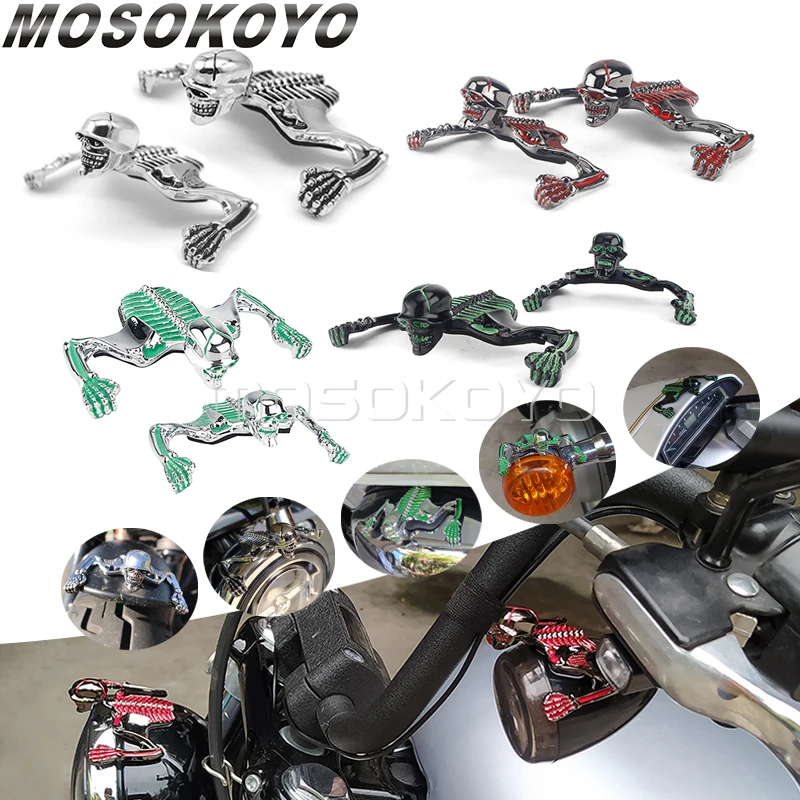 

Украшение в виде черепа для Harley Chopper Bobber 4,5 дюйма 5,75 дюйма 7 дюймов, козырек для передней фары, скелет, брызговик, изогнутое украшение для корпуса, статуя