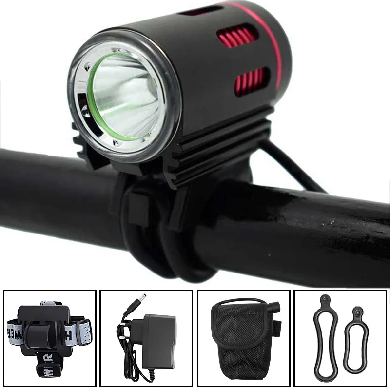 

XM-L2 LED Bike Light Rechargeable 9600mAh Battery Pack LED Bicycle Light Headlight Mountain Waterproof Flashlight Front Lamp