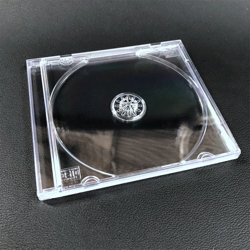Фото Transparent Plastic Single Piece Disc Case CD Case Thickened CD DVD Disc Box Storage Organizer Box Album Box Cases №3