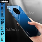 Чехол Skinlee для Honor50 Lite, градиентный цветной Твердый чехол из закаленного стекла для телефона Honor 50 Lite, чехол Funda 50 Pro
