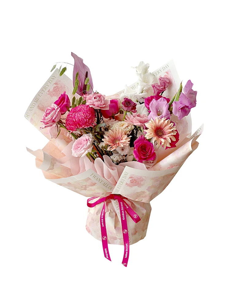 Художественная бумага водонепроницаемая подарочная упаковка с цветами