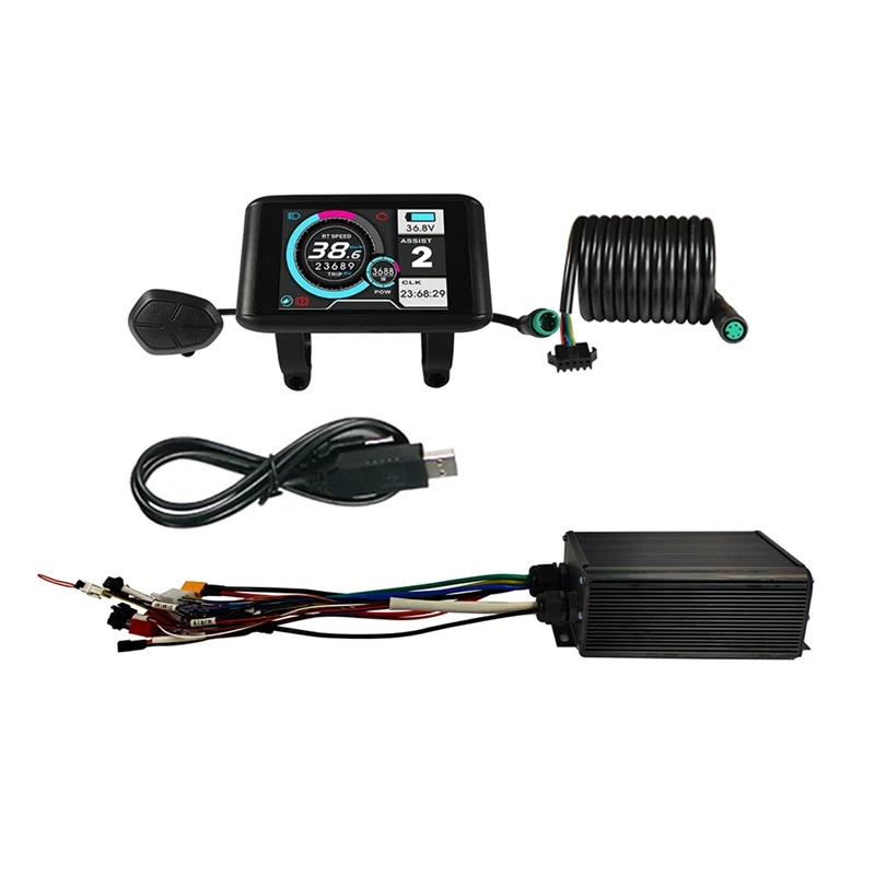 

Электрический велосипед 36 в 48 в 60 в 72 в программа 45 а MQCON Sabvoton контроллер разблокировки с стандартным дисплеем и USB