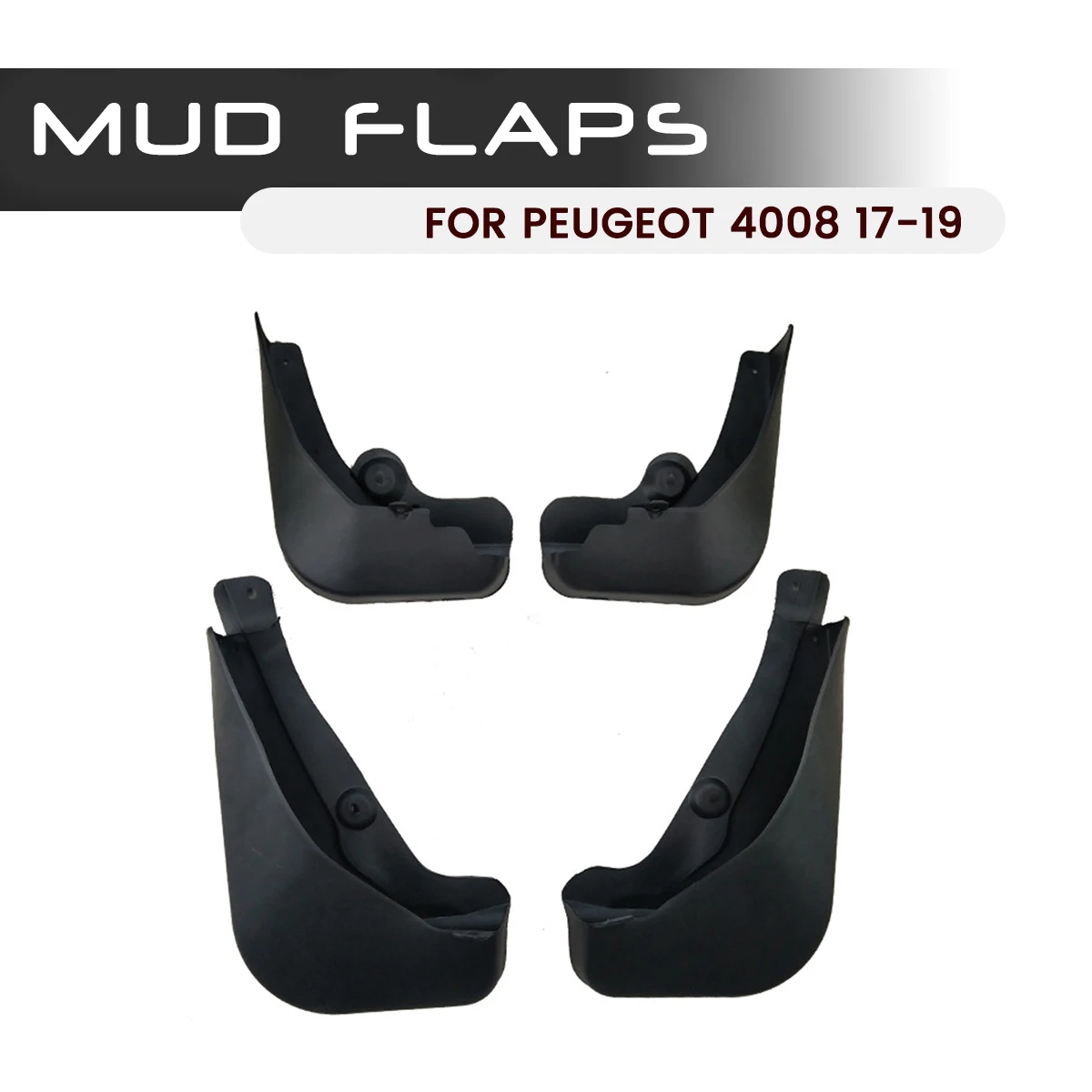 

Брызговики переднего и заднего дневного света для PEUGEOT 4008 2017-2019