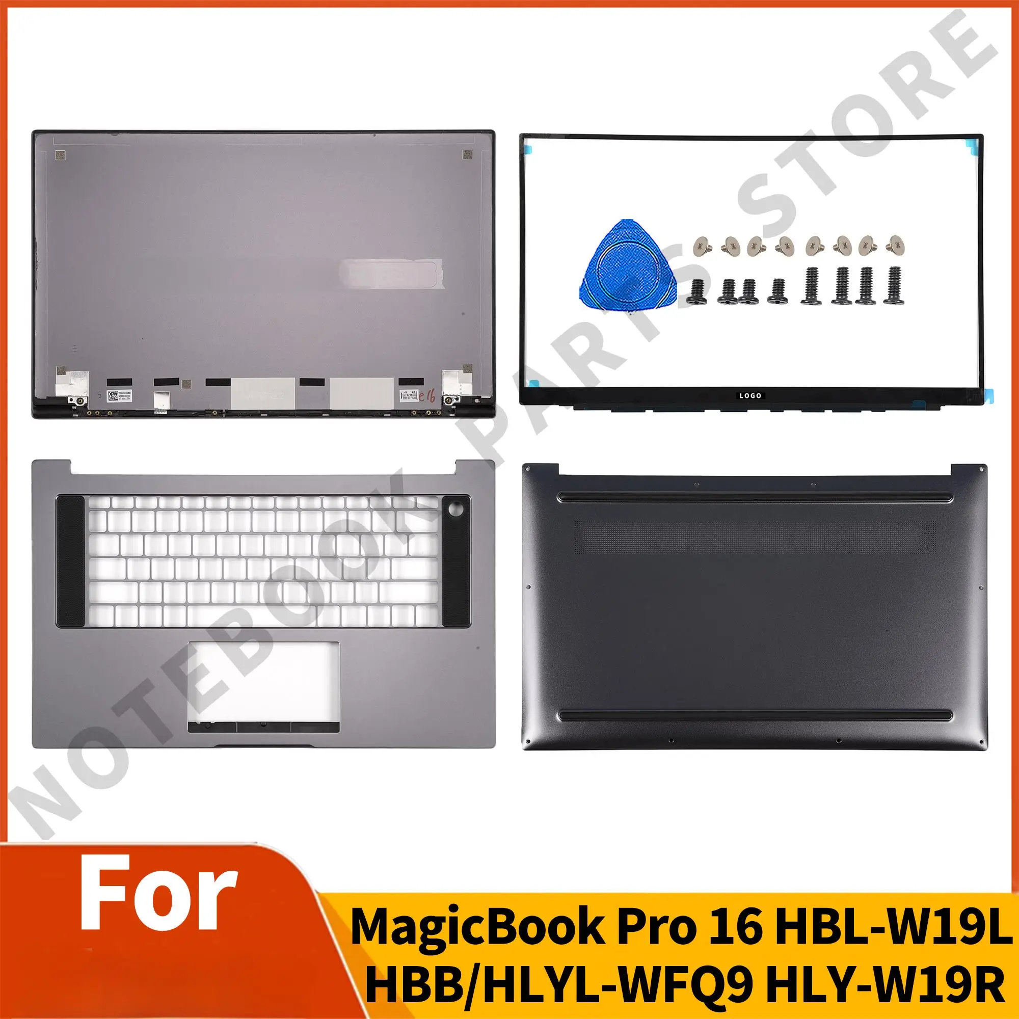 Детали для ноутбука MagicBook Pro 16 HBL-W19L HBB/HLYL-WFQ9 HLY-W19R задняя крышка ЖК-дисплея