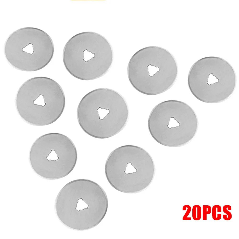 

20pcs 45mm Rotary Cutter Refill Blades Quilter Sewing Fabric Cutting Steel High Wear Resistance And High Hardness