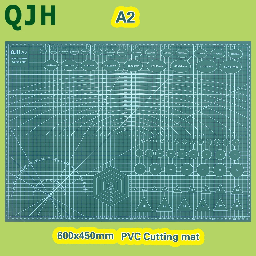 

A2 Cutting Mat Sewing Mat Single Side Craft Mat Cutting Board for Fabric Sewing and Crafting DIY Leather Craft Tools 600x450mm
