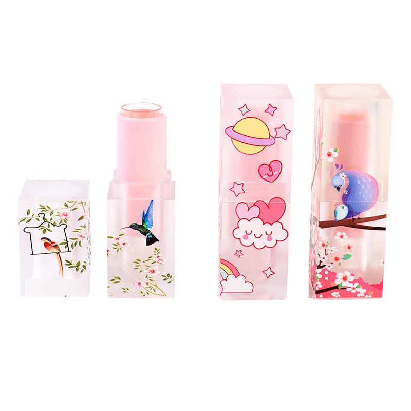 

4g Refillable Lipstick Tube Lip Balm Containers Chinese Style Empty Cosmetic Containers Lotion Container Clear Travel Bottle