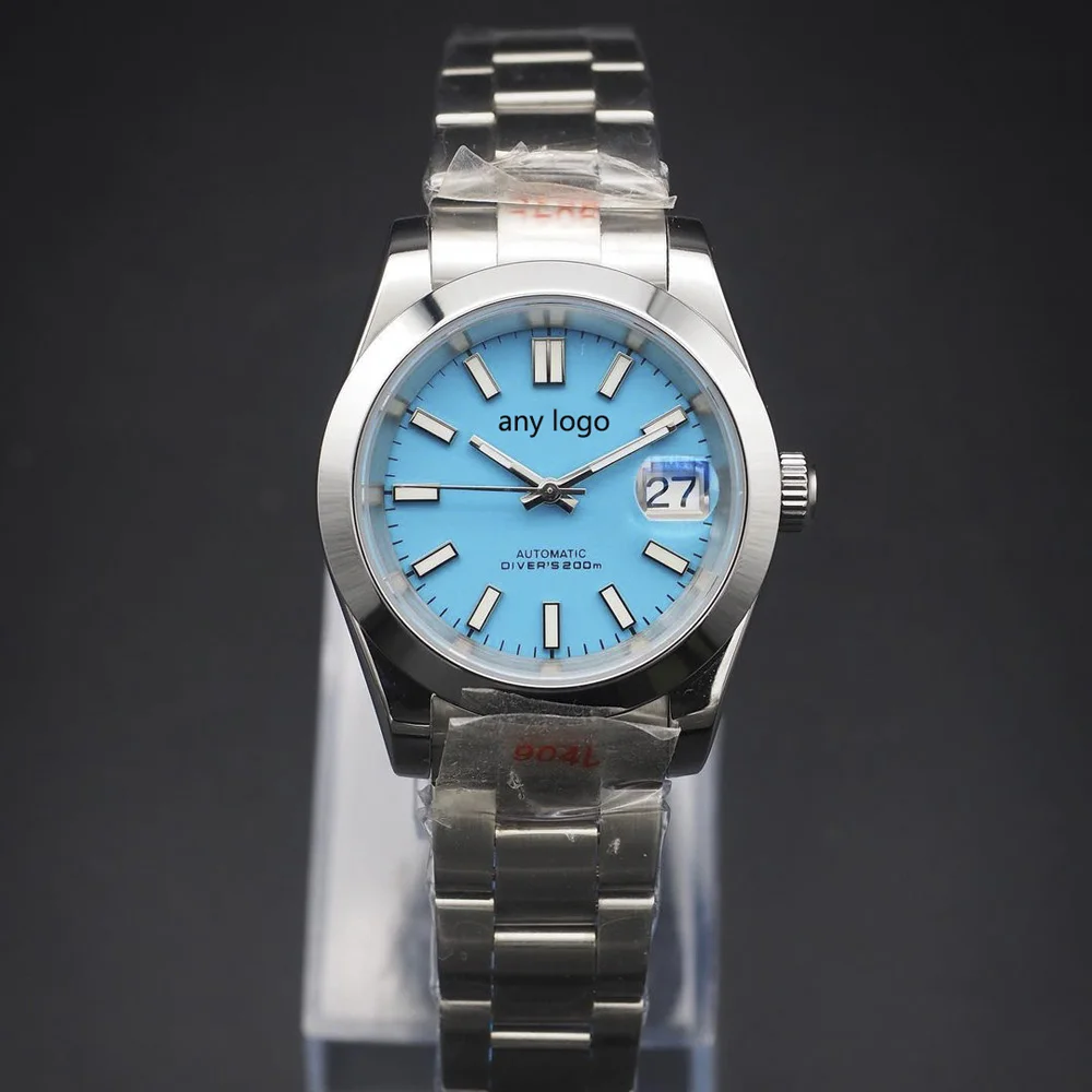 

36/39mm Air-King watch Blue oyster style watch NH35 automatic mechanical movement customized watch accessories