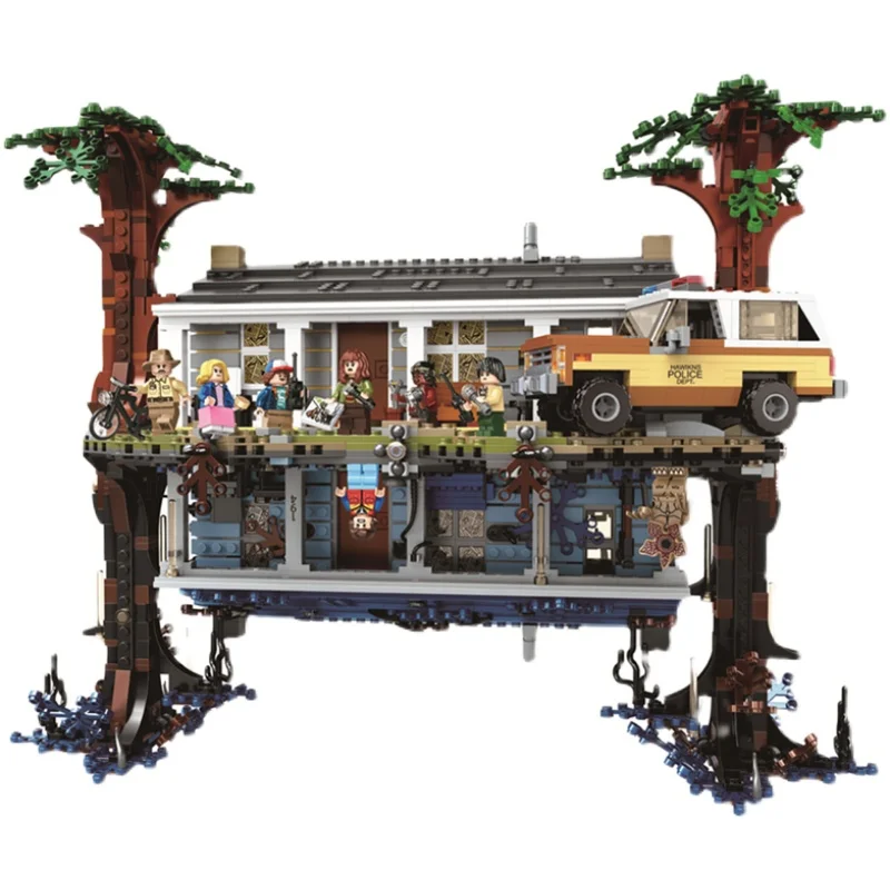 

2023 New 2499pcs City 75810 Stranger Things The Upside Down Building Blocks Bricks LED Set Children Toys Gift Christmas Gift
