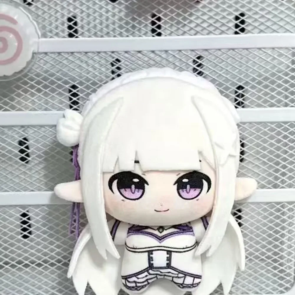 Фото Плюшевая кукла-брелок Эмирия из аниме Re:Zero - Жизнь в другом мире с нуля, 10 см, коллекционная игрушка, подарок на Рождество, кукла для рюкзака №2