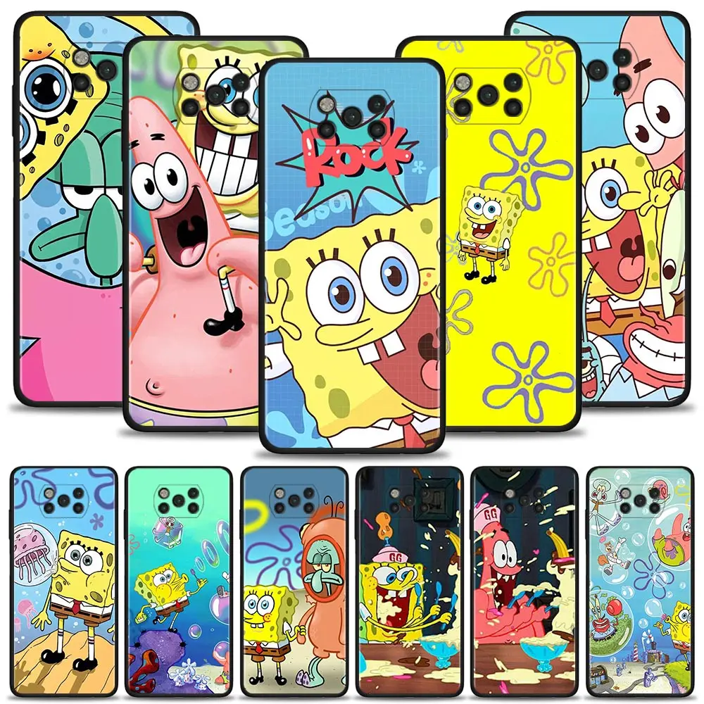 

Phone Case For Xiaomi POCO X3NFC X3 GT M3 M4 Pro Pocophone F1 for Mi 12X 11 Lite 11T 10T 12 Pro 10 9T SpongeBob Patrick Star