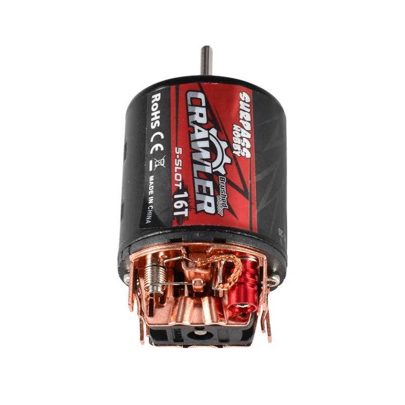 

SURPASSHOBBY 5-Slot 540 11T 13T 16T 20T Brushed Motor w / 60A ESC for RC Redcat Volcano EPX Blackout XTE Traxxas TRX-4 1/10 RC