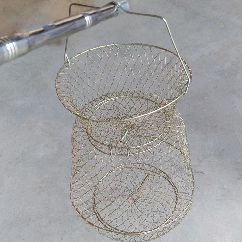 

Fishing Accessories Basket Guard Cage Catch Protective Iron Wire Catching Supplies Galvanized Gear