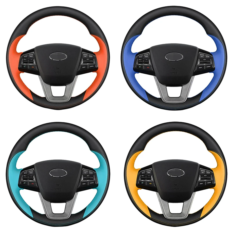 

Строчка ручной работы для Hyundai Ix25 2014 2015 2016 Creta 2016 2017 оригинальная оплетка рулевого колеса на заказ