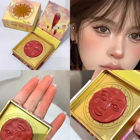 Румяна Expression Blush Cream Brown Cheek Face Rouge Relief Sunshine Blusher