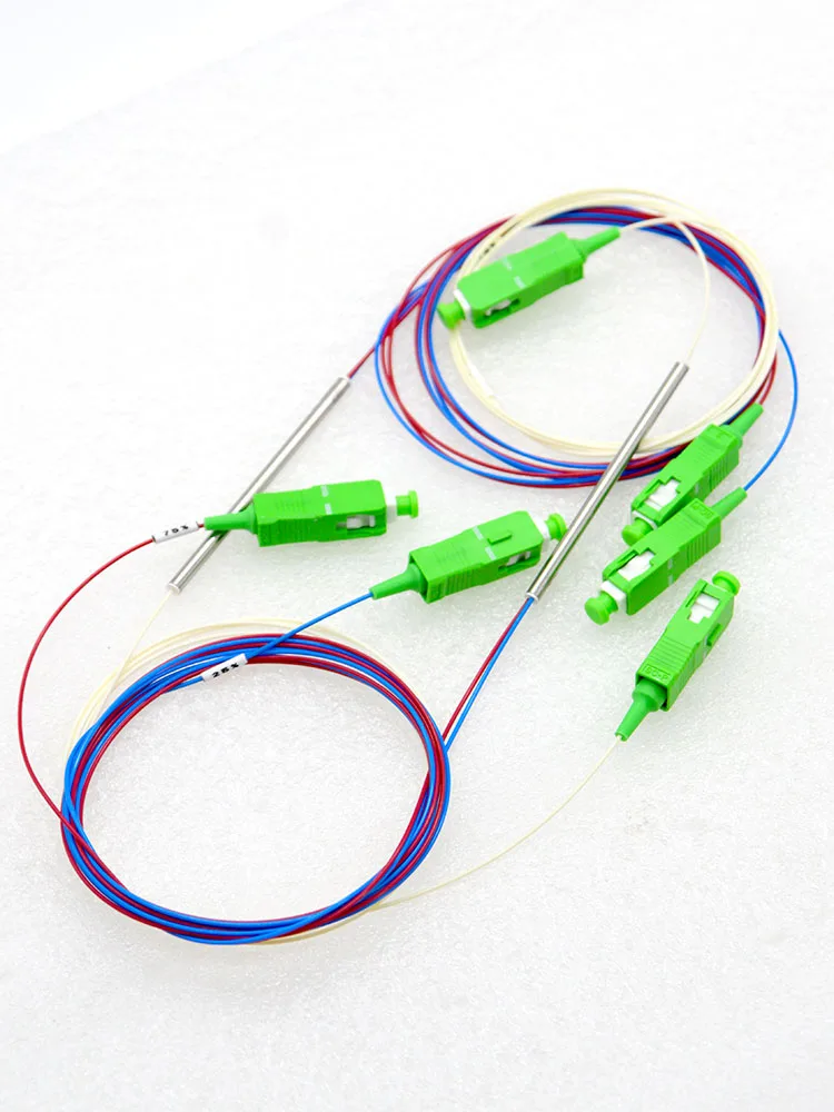 10 шт. Новый 0 9 мм SM SC UPC APC 1x2 мини стальная трубка вытяжной конусный