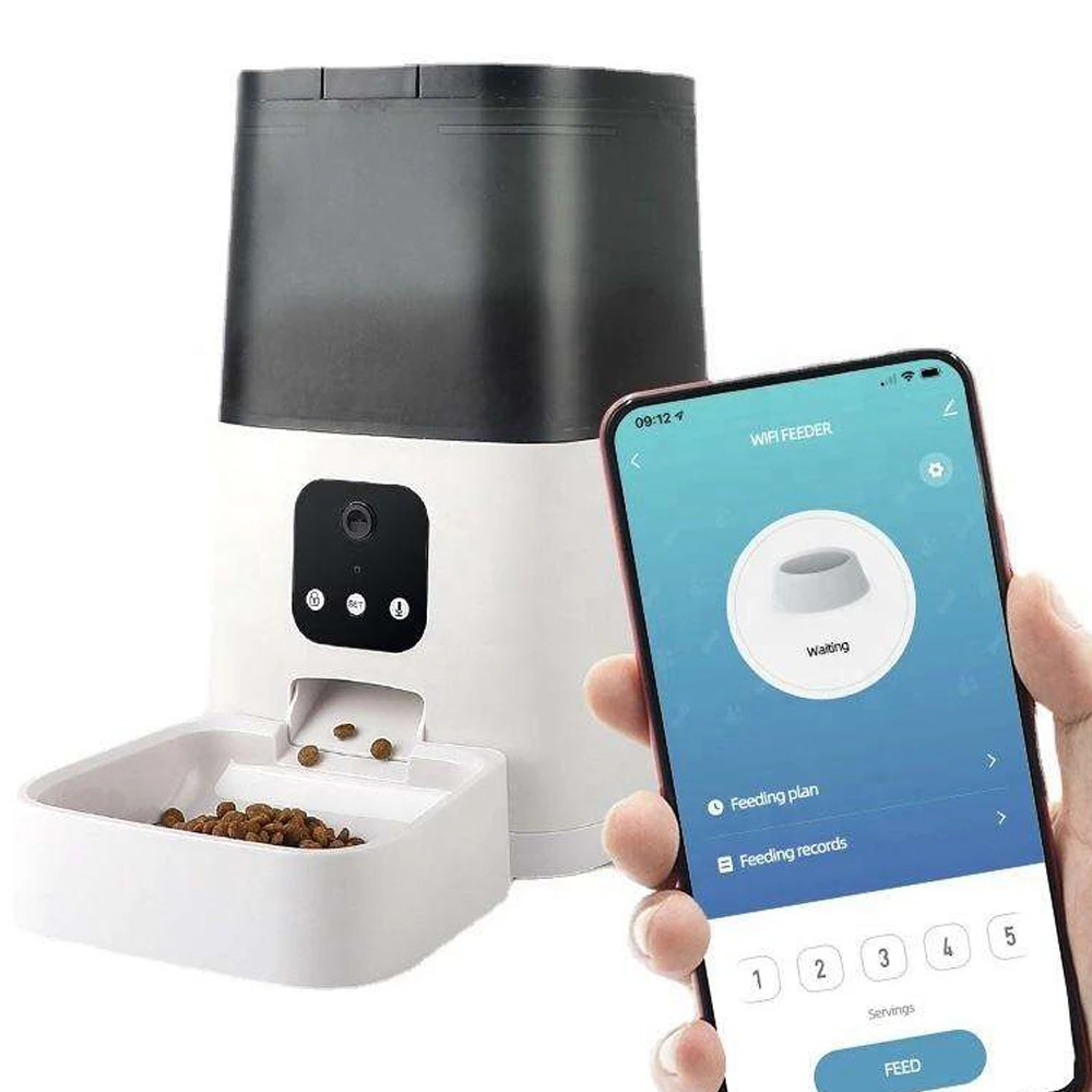 

Smart APP Pet Feeder Cat And Dog Food Automatic Dispenser Suitable For Small And Medium-Sized Cats And Dogs Remote Feeding
