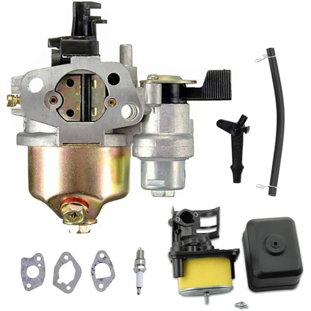 

GX200 Carburetor with Air Filter Housing Assembly Spark Plug Kit for GX120 GX140 GX160 Small Engine Generator
