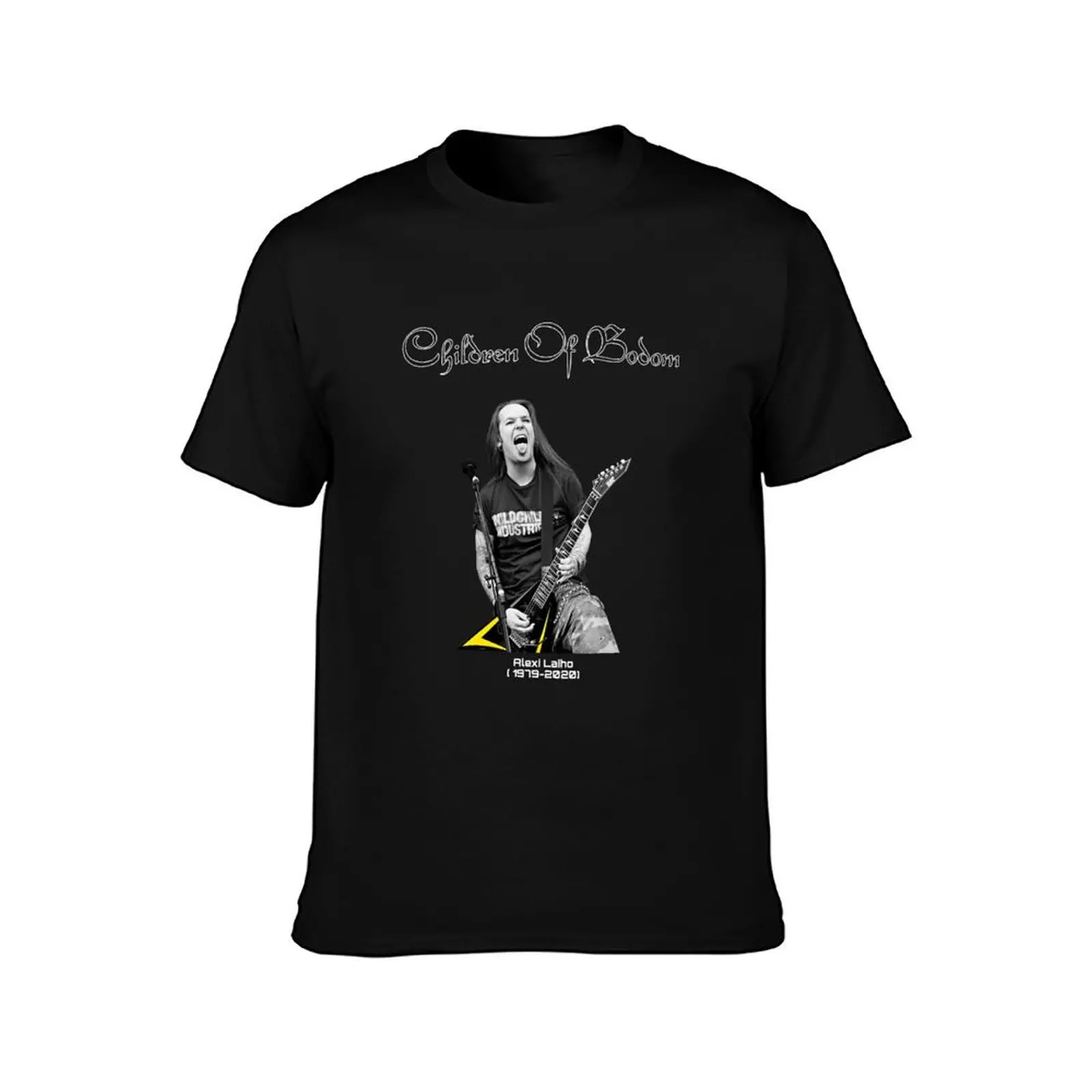 Фото Футболка RIP Alexi Laiho Children Of Bodom, однотонная футболка стандартного кроя №2